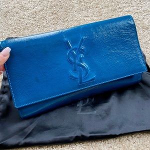 Auth. YSL Saint Laurent Belle de Jour Clutch